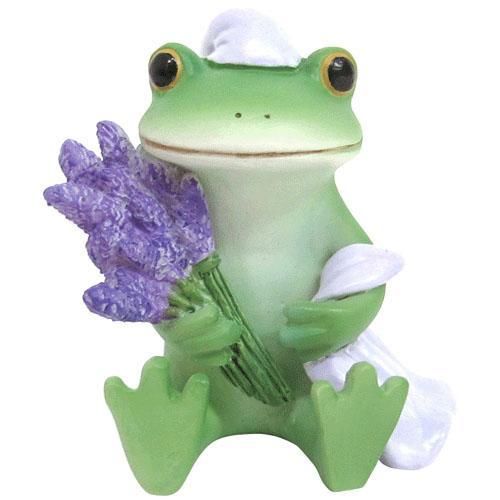 【在庫あり★即納可能】コポー ラベンダーとカエル Copeau★風水★金運【新品】【蛙/カエル/かえる】【置物】【キャラクターグッズ★雑貨】