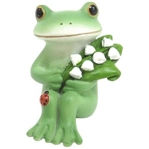【在庫あり★即納可能】コポー スズランとカエル Copeau★風水★金運【新品】【蛙/カエル/かえる】【置物】【キャラクターグッズ★雑貨】