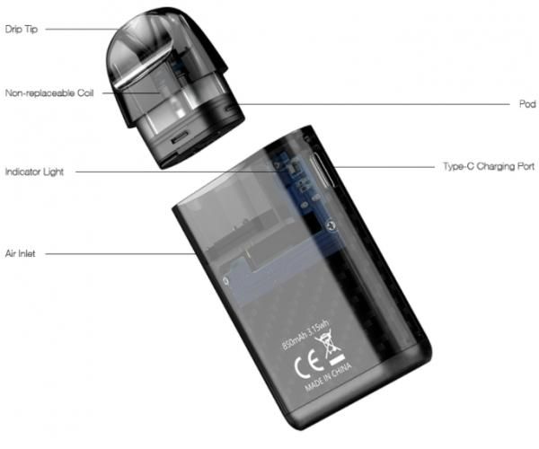 【お取り寄せ★納期 最長 約2週間】Aspire Minican+ POD Kit 3ml 850mAh★アスパイア ミニカン プラス ポッドキット