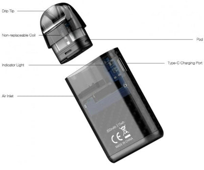 【お取り寄せ★納期 最長 約2週間】Aspire Minican+ POD Kit 3ml 850mAh★アスパイア ミニカン プラス ポッドキット