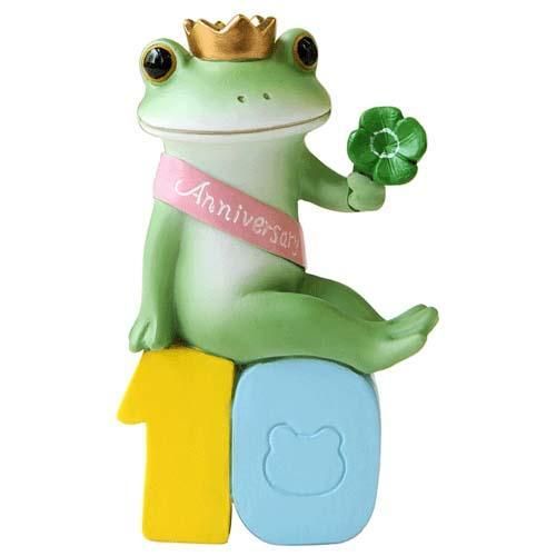 【在庫あり★即納可能】コポー10周年記念 王冠クローバー Copeau★風水★金運【新品】【蛙/カエル/かえる】【置物】【キャラクターグッズ★雑貨】