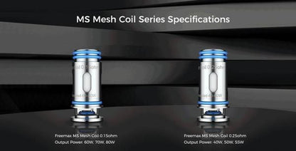 赤字上等★激安セール【在庫あり★即納可能】フリーマックス マーボス系 交換用 MS / MS-D メッシュコイル 5個入りセット