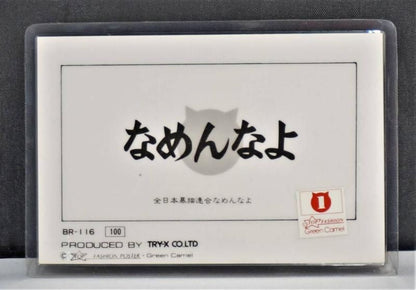 【在庫あり★即納可能】当時物 新品 なめ猫 全日本暴猫連合なめんなよ カードコレクション BR-116 ラミネートカード