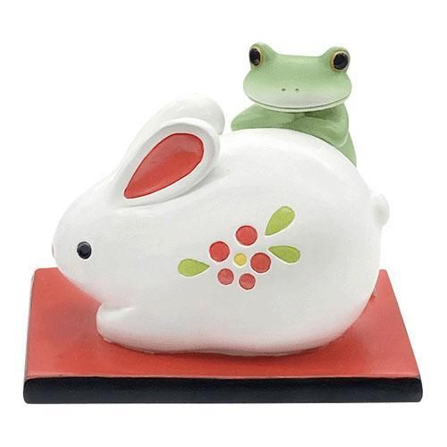 【在庫あり★即納可能】コポー ミドル うさぎの置物とカエル Copeau★風水★金運【新品】【蛙/カエル/かえる】【置物】【キャラクターグッズ★雑貨】
