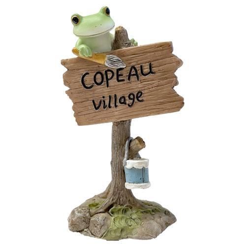 【在庫あり★即納可能】コポー 看板とカエル Copeau★風水★金運【新品】【蛙/カエル/かえる】【置物】【キャラクターグッズ★雑貨】