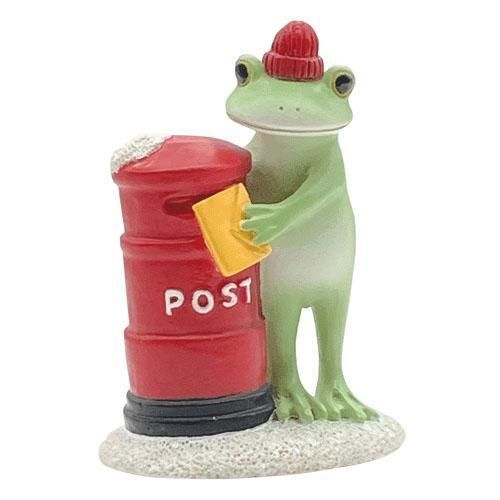 【在庫あり★即納可能】コポー クリスマス ポストとカエル Copeau★風水★金運【新品】【蛙/カエル/かえる】【置物】【キャラクターグッズ★雑貨】