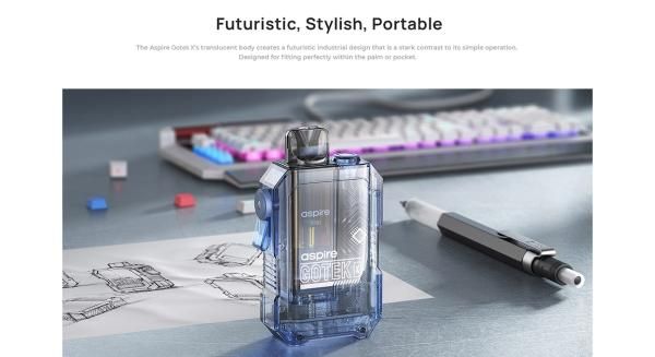 【お取り寄せ★納期 最長 約2週間】Aspire GoTek X Pod System Kit 650mAh 4.5ml★アスパイア ゴーテック エックス ポッドシステムキット