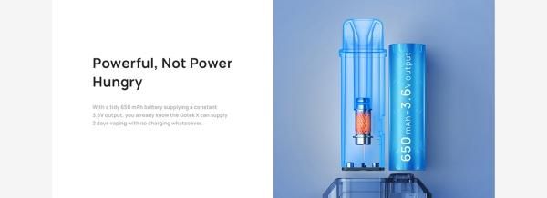 【お取り寄せ★納期 最長 約2週間】Aspire GoTek X Pod System Kit 650mAh 4.5ml★アスパイア ゴーテック エックス ポッドシステムキット