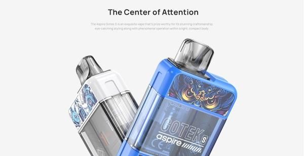 【お取り寄せ★納期 最長 約2週間】Aspire GoTek S Pod System Kit 650mAh 4.5ml★アスパイア ゴーテック エス ポッドシステムキット