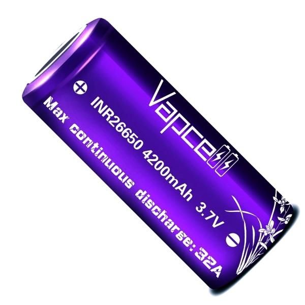 赤字上等★激安セール【在庫あり★即納可能】オーセンティック Vapcell INR 26650 リチウムイオン バッテリー 4200mah 32A★充電池【×】