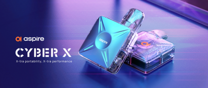 【赤字上等★激安セール】在庫ラスト1個★即納可能【長時間使用】Aspire Cyber X POD｜大容量1000mAh・安定モデルVAPE