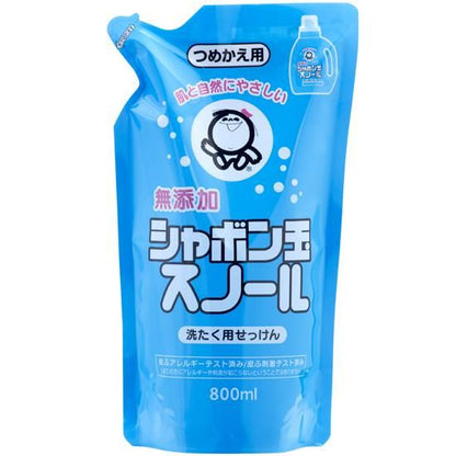 【お取り寄せ★納期 最長 約2週間】シャボン玉 スノール液体タイプ つめかえ用 800ml
