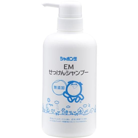 【お取り寄せ★納期 最長 約2週間】シャボン玉 EM せっけんシャンプー ボトル 520ml