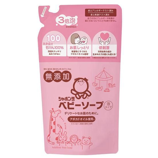 【お取り寄せ★納期 最長 約2週間】シャボン玉 ベビーソープ 泡タイプ 詰替 400ml