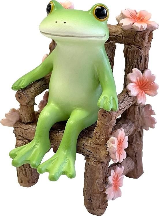 【在庫あり★即納可能】コポー 桜 ちょっと休憩 Copeau★風水★金運【新品】【蛙/カエル/かえる】【置物】【キャラクターグッズ★雑貨】