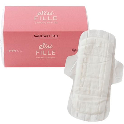 【お取り寄せ★納期 最長 約2週間】sisiFILLE（シシフィーユ） サニタリーパッド16個入 多い日用 23.5cm（羽つき）