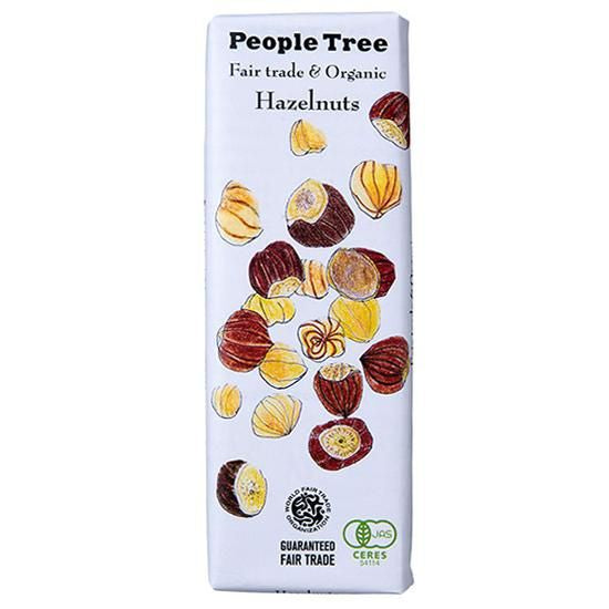 【お取り寄せ★納期 最長 約2週間】フェアトレードカンパニー PeopleTree オーガニックチョコレート ヘーゼルナッツ 50g