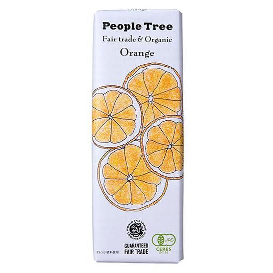 【お取り寄せ★納期 最長 約2週間】フェアトレードカンパニー PeopleTree　オーガニックチョコレート オレンジミルク 50g