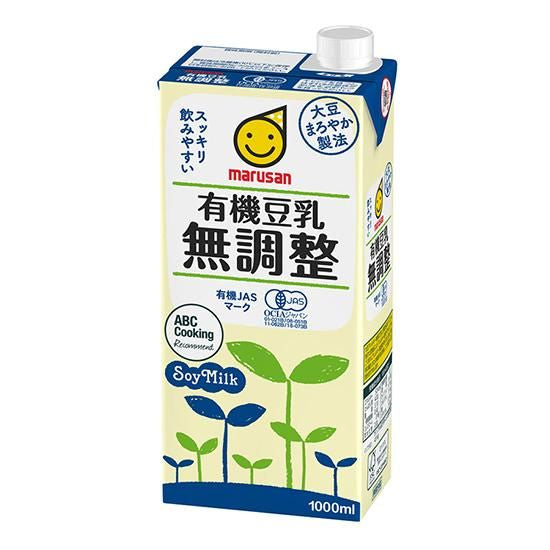 【お取り寄せ★納期 最長 約2週間】オーサワ マルサン 有機豆乳無調整 （大）1L