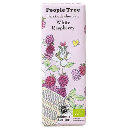 【お取り寄せ★納期 最長 約2週間】フェアトレードカンパニー PeopleTree オーガニックチョコレート ホワイトラズベリー 50g