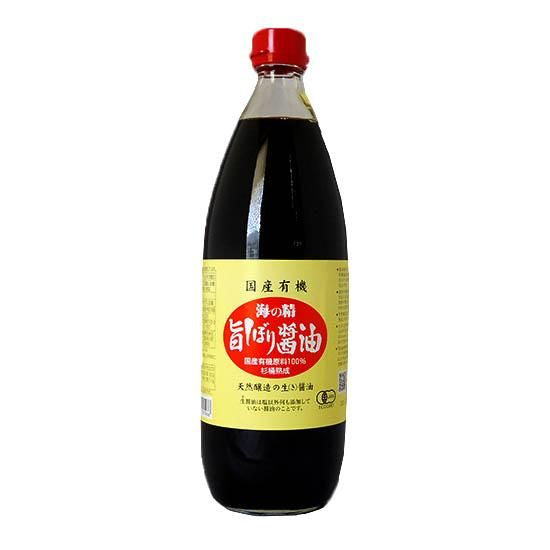 【お取り寄せ★納期 最長 約2週間】海の精 国産有機 旨しぼり醤油 1L