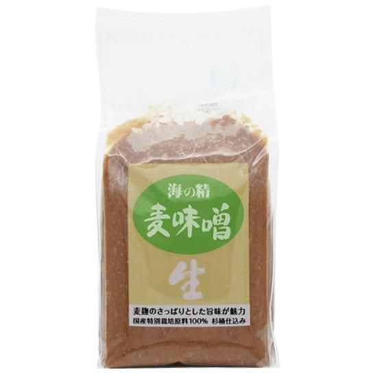 【お取り寄せ★納期 最長 約2週間】海の精 麦味噌（国産特別栽培原料） 1kg