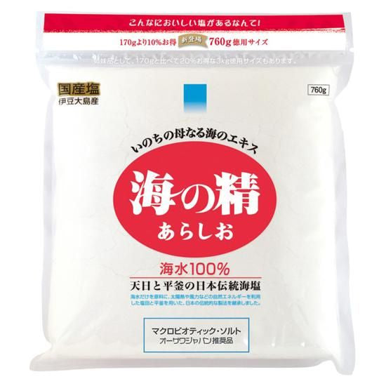 【お取り寄せ★納期 最長 約2週間】オーサワ 海の精 あらしお 760g