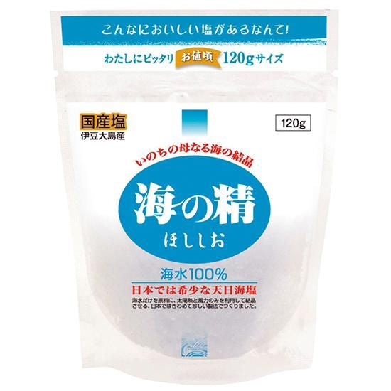 【お取り寄せ★納期 最長 約2週間】オーサワ 海の精 ほししお（青） スタンドパック 120g