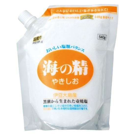【お取り寄せ★納期 最長 約2週間】オーサワ 海の精 やきしお スタンドパック 540g