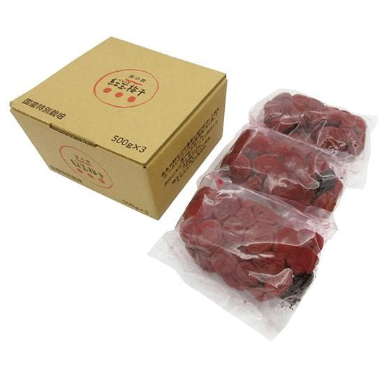 【お取り寄せ★納期 最長 約2週間】オーサワ 海の精 特別栽培 紅玉梅干 1.5kg(500g×3)