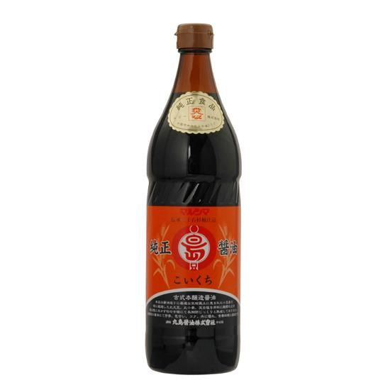 【お取り寄せ★納期 最長 約2週間】ムソー マルシマ 純正醤油 こいくち 900ml