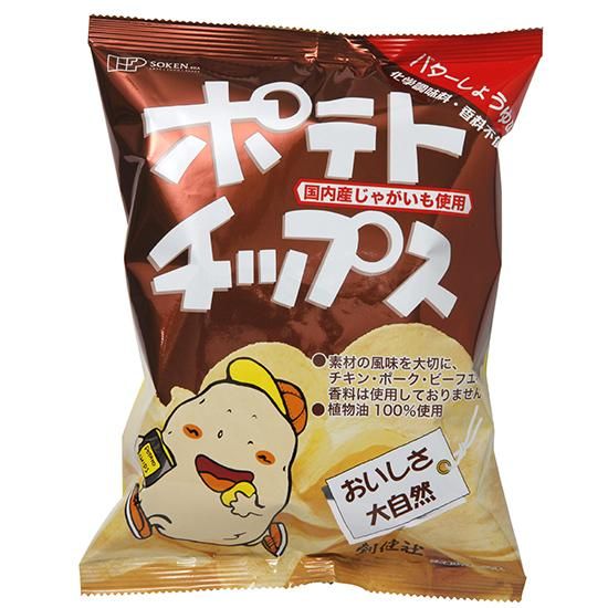 【お取り寄せ★納期 最長 約2週間】創健社 ポテトチップス バターしょうゆ味 60g/ 160453