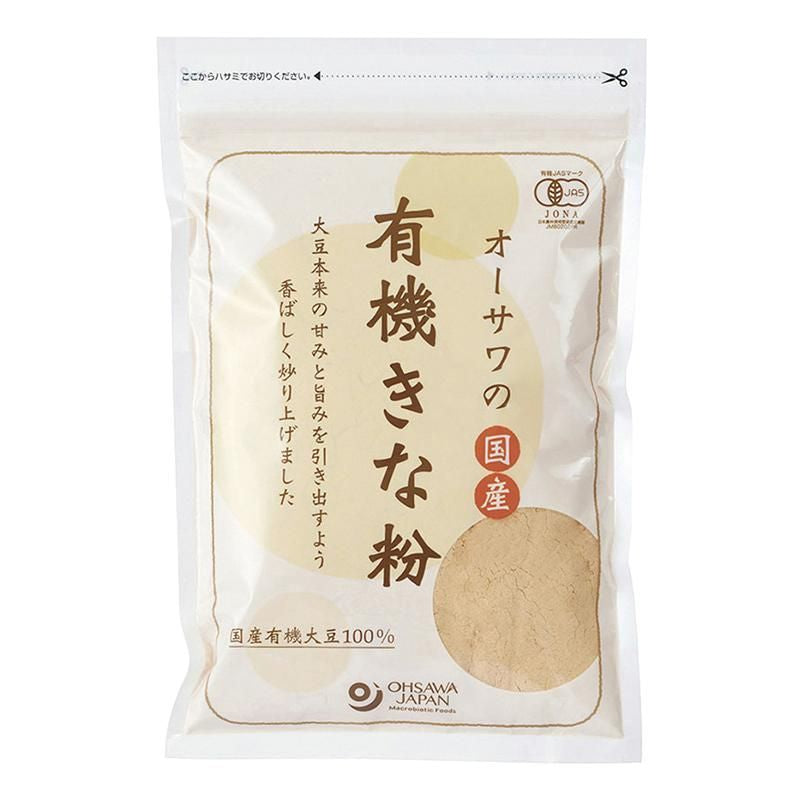 【お取り寄せ★納期 最長 約2週間】オーサワの国内産有機きな粉 100g