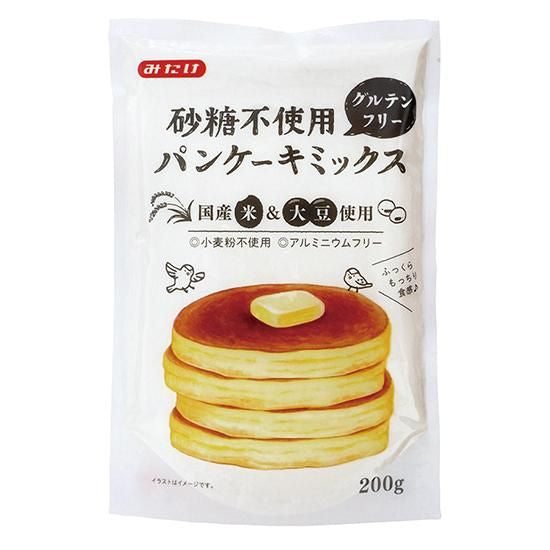 【お取り寄せ★納期 最長 約2週間】オーサワ 砂糖不使用グルテンフリーパンケーキミックス 200g