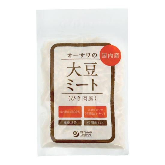 【お取り寄せ★納期 最長 約2週間】オーサワの国内産大豆ミート(ひき肉風)　100g