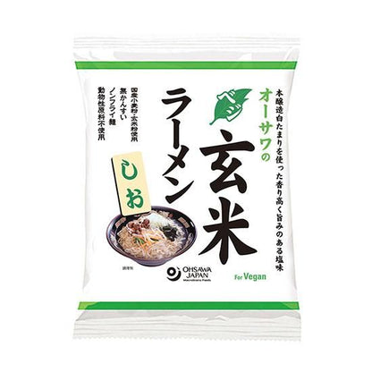 【お取り寄せ★納期 最長 約2週間】オーサワのベジ玄米ラーメン（しお）112g