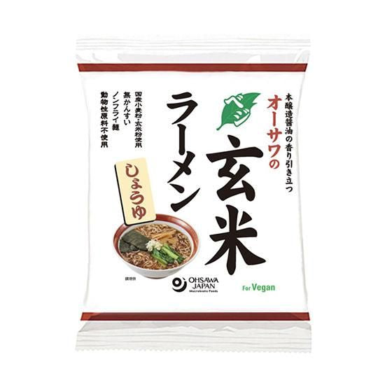 【お取り寄せ★納期 最長 約2週間】オーサワのベジ玄米ラーメン（しょうゆ）112g