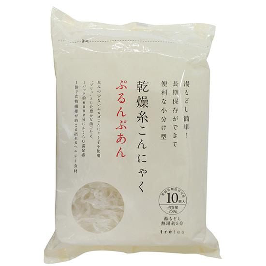 【お取り寄せ★納期 最長 約2週間】ムソー　トレテス　乾燥糸こんにゃく ぷるんぷあん　25g×10