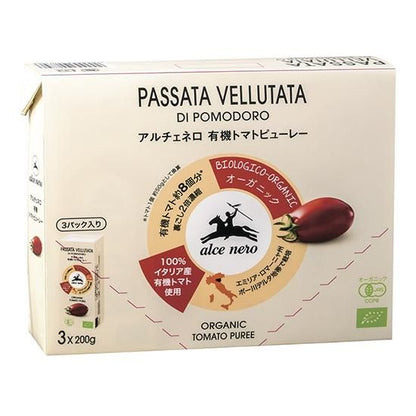 【お取り寄せ★納期 最長 約2週間】オーサワ アルチェネロ 有機トマト ピューレー 200g×3P
