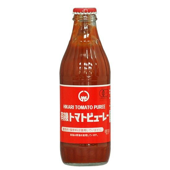 【お取り寄せ★納期 最長 約2週間】ヒカリ 有機トマトピューレー 320g