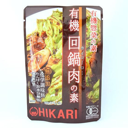 【お取り寄せ★納期 最長 約2週間】ヒカリ　有機回鍋肉（ホイコーロー）の素 100g