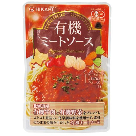【お取り寄せ★納期 最長 約2週間】ヒカリ　有機ミートソース　140g