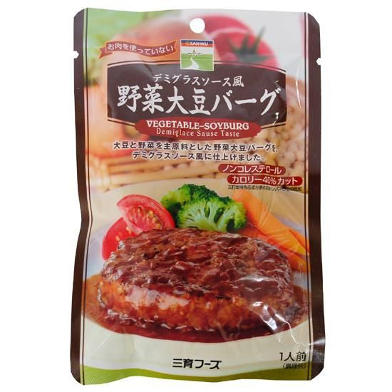 【お取り寄せ★納期 最長 約2週間】ムソー 三育 デミグラスソース風野菜大豆バーグ 100g