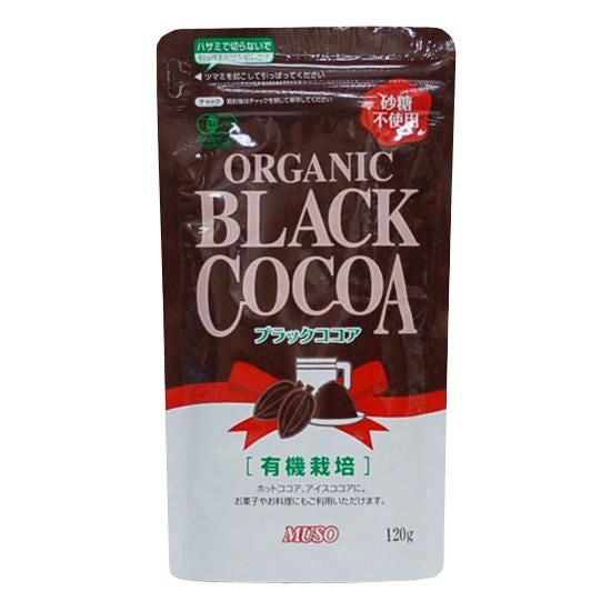 【お取り寄せ★納期 最長 約2週間】ムソー オーガニック ブラックココア（無糖） 120g