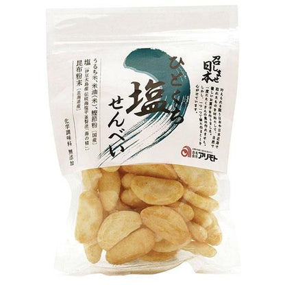【お取り寄せ★納期 最長 約2週間】ムソー アリモト　召しませ日本 ひとくち塩せんべい 75g