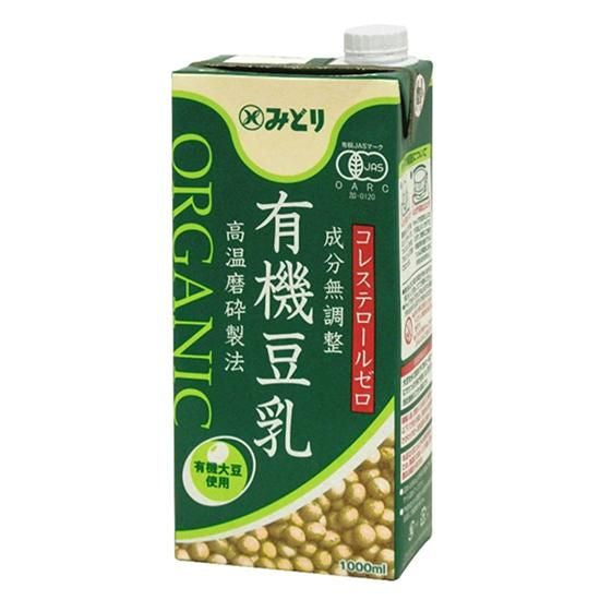 【お取り寄せ★納期 最長 約2週間】オーサワ みどり 有機豆乳 無調整 1000ml