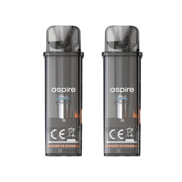 【在庫あり★即納可能】Aspire GoTek 交換用 空PODカートリッジ 2個入り 0.6Ω/0.8Ω★メッシュコイル内蔵 4.5ml大容量 GoTek X/S/X2/X3/nano/Pro対応