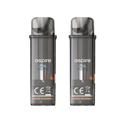【在庫あり★即納可能】Aspire GoTek 交換用 空PODカートリッジ 2個入り 0.6Ω/0.8Ω★メッシュコイル内蔵 4.5ml大容量 GoTek X/S/X2/X3/nano/Pro対応