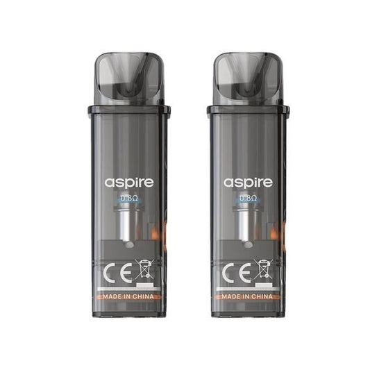 【在庫あり★即納可能】Aspire GoTek 交換用 空PODカートリッジ 2個入り 0.6Ω/0.8Ω★メッシュコイル内蔵 4.5ml大容量 GoTek X/S/X2/X3/nano/Pro対応