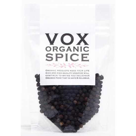 【お取り寄せ★納期 最長 約2週間】VOX オーガニックブラックペッパー ホール35g
